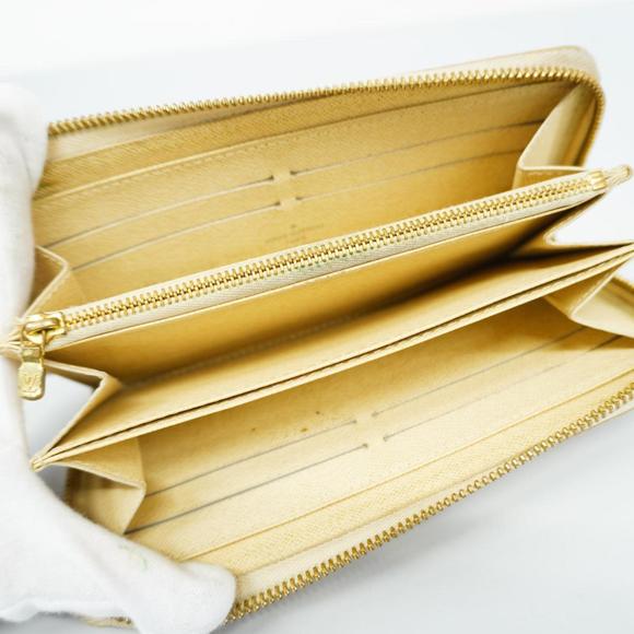 Louis Vuitton Long Wallet Damier Azur Zippy N60019 White Men's Women's - Picture 3 of 15